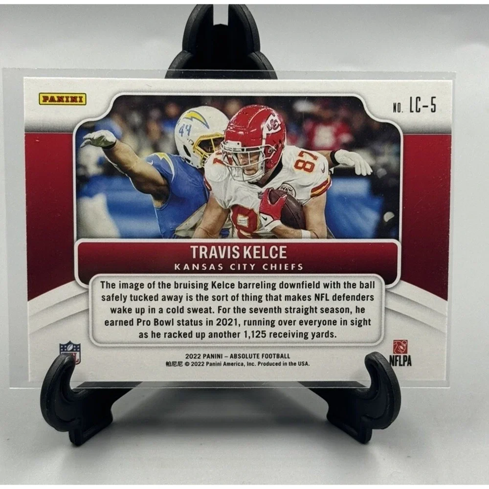 2022 Panini Absolute - Last Call #LC-5 Travis Kelce‎ Kansas City Chiefs